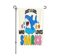 Bandiera da giardino su entrambi i lati, 71 x 101 cm, bandiere di benvenuto per esterni, bandiere pasquali estive per esterni, decorazioni da giardino per tutte le stagioni (solo una ragazza ama gli