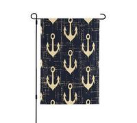 Bandiera da giardino su entrambi i lati, 71 x 101 cm, bandiere di benvenuto per esterni, bandiere pasquali estive per esterni, decorazioni da giardino per tutte le stagioni (ancora marina)