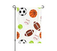 Bandiera da giardino su entrambi i lati, 71 x 101 cm, bandiere di benvenuto per esterni, bandiere pasquali estive all'aperto, decorazioni da giardino per tutte le stagioni (sport, calcio, baseball)