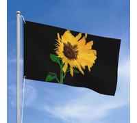 Bandiera Da Giardino Sunflower Outdoorbandiera Antivento Bandiere Decorative Durevole Bandierada Balcone Per Esterno Festival Celebrazioni 90X152CM