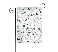 Bandiera da giardino Terrazzo Marmo Pastello Stampe Bandiere decorative principalmente per patii, giardini, vasi da fiori, terrazzo, balcone. 30,5 x 45,7 cm