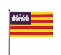 Bandiera Da Giardino The Balearic Islands Bandiere Decorative Impermeabile Bandiera Da Cortile Resistente Al Sole Garden Flag Per Feste Esterno Celebrazioni 90X152Cm