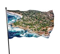 Bandiera da giardino The Landscape of Seaboard Yard House Decorazione per esterni Bandiere Bandiere per prato da patio 3x5 Ft