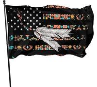 Bandiera Da Giardino The Old Glory American Native Garden Flag Lavabile Bandiera Da Cortile Antivento Bandiere Decorative Per Festival Feste Esterno 90X152CM