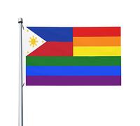 Bandiera Da Giardino The Philippines Rainbow Flag Con 2 Occhielli Bandiera Robuste Decorazioni Da Giardino Per Prato La Casa Esterni 3X5 Ft