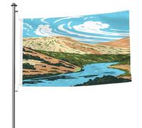 Bandiera Da Giardino The Rio Grande River Which Begins In Colorado And Flows Into The Gulf Of Mexico Bandieradacortile Colore Vivido Bandierada Balcone Durevole Outdoor Bandiera Per 90X152CM