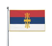 Bandiera Da Giardino The Serbian Orthodox Church Garden Flag Antivento Bandiera Da Cortile Impermeabile Bandiere Decorative Per Feste Esterno Celebrazioni 90X152CM