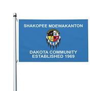 Bandiera Da Giardino The Shakopee Mdewakanton Dakota Community Bandiere Decorative Durevole Bandiera Da Cortile Colore Vivido Garden Flag Per Feste Celebrazioni Festival 90X152CM