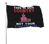 Bandiera Da Giardino This Is Our Country Not Your Church Bandiere Decorative Lavabile Bandiera Da Cortile Durevole Garden Flag Per Festival Celebrazioni Esterno 90X152CM