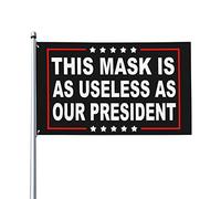Bandiera Da Giardino This Mask Is As Useless As Our President Garden Flag Antivento Bandiera Da Cortile Lavabile Bandiere Decorative Per Esterno Feste Festival 90X152CM