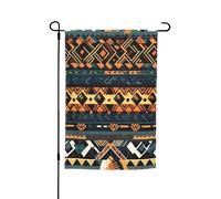Bandiera da giardino tribale africana con stampa etnica 30,5 x 45,7 cm, bandiere stagionali su entrambi i lati, per cortile, portico, decorazione per feste