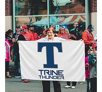 Bandiera Da Giardino Trine University Logo Bandiere Decorative Lavabile Bandiera Da Cortile Durevole Garden Flag Per Esterno Festival Celebrazioni 90X152CM