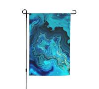 Bandiera da giardino turchese blu acqua brillante bandiera da giardino su entrambi i lati per fattoria vacanza cortile bandiera 30,5 x 45,7 cm banner stagionale all'aperto per primavera estate prato