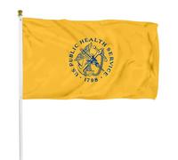 Bandiera Da Giardino United States Public Health Service Usphs Bandiere Decorative Lavabile Bandiera Da Cortile Premium Garden Flag Per Esterno Festival Feste 90X152CM