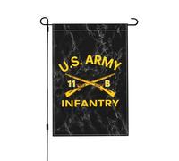 Bandiera Da Giardino Us Army 11B Infantryman Infantry Patch Garden Flag Durevole Bandiera Da Cortile Resistente Al Sole Bandiere Decorative Per Esterno Festival Celebrazioni 30X45CM