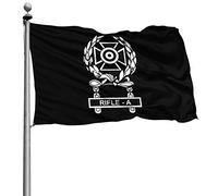 Bandiera Da Giardino Us Army Badge Marksman Badge Expert W Rifle A Qualification Bar Usa Bandiere Decorative Durevole Bandiera Da Cortile Colore Vivido Garden Flag Per Feste Festival 90X152CM