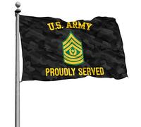 Bandiera Da Giardino Us Army Command Major E9 Csm Usa Garden Flag Colore Vivido Bandiera Da Cortile Durevole Bandiere Decorative Per Feste Esterno Festival 90X152CM