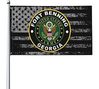 Bandiera Da Giardino Us Army Fort Benning Army Base Georgia Outdoor Bandiera Colore Vivido Bandiere Decorative Antivento Bandieradacortile Per Festival Esterno Feste 90X152CM