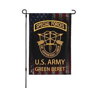 Bandiera Da Giardino Us Army Green Beret Special Forces Garden Flag Premium Bandiera Verticale Colori Vivaci Bandiere Decorative Per Feste Celebrazioni Festival 30X45CM