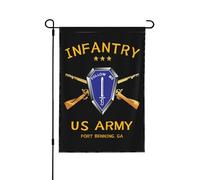 Bandiera Da Giardino Us Army Infantry Fort Benning Garden Flag Impermeabile Bandiere Decorative Premium Bandiera Verticale Per Esterno Festival Celebrazioni 30X45CM