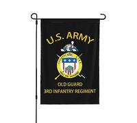 Bandiera Da Giardino Us Army Old Guard 3Rd United States Infantry Regiment Bandiere Decorative Lavabile Bandiera Verticale Impermeabile Garden Flag Per Celebrazioni Festival Feste 30X45CM