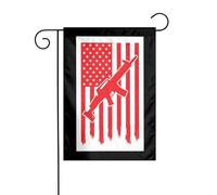 Bandiera Da Giardino Usa Flag,Second Amendment Garden Flag Verticale Bandiera Da Cortile Antivento Bandiera Verticale Per Feste Celebrazioni Festival 30X45CM