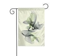 Bandiera da giardino verde nera sfumata astratta texture 30 x 45 cm verticale a doppia faccia fattoria vacanze decorazioni esterne bandiera cortile
