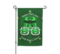 Bandiera da giardino versatile ed elegante per tutte le stagioni del giorno di San Patrizio, decorazione per patio all'aperto ultimo intervento, portici e giardini