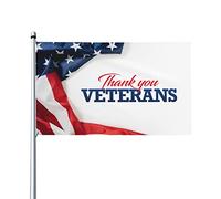Bandiera Da Giardino Veterans Day Thanks You Bandiere Decorative Antivento Bandiera Da Cortile Lavabile Garden Flag Per Feste Celebrazioni Festival 90X152CM