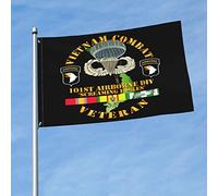 Bandiera Da Giardino Vietnam Combat Veteran W 101St Transported By Airplane Div Ssi Appendere Bandiera Di Benvenuto Robuste Striscione Da Giardino Per Piantone Estate Cortile 3X5 Ft