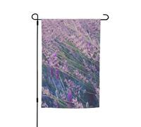 Bandiera da giardino viola con stampa campo di lavanda 30,5 x 45,7 cm, decorazione per esterni per cortile, patio, portico e bandiera del prato