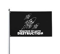Bandiera Da Giardino Weapons Of Math Destruction Teachers Bandiera Da Cortile Lavabile Bandiere Decorative Durevole Garden Flag Per Feste Esterno Festival 90X152CM