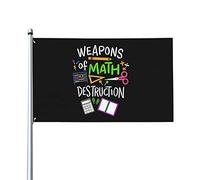 Bandiera Da Giardino Weapons Of Math Destruction Teachers Bandiere Decorative Lavabile Bandiera Da Cortile Antivento Garden Flag Per Festival Esterno Celebrazioni 90X152CM