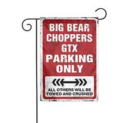 Bandiera da giardino Welcome Big Bear Choppers Gtx Parking Only Bandiera da giardino Bandiera da giardino Primavera Halloween Garden Flag