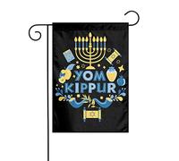 Bandiera da giardino Yom Kippur Decorazione perfetta per cortile 12x18 pollici Decorazione esterna bifacciale Festa Decorazione fattoria Banner