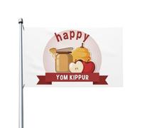 Bandiera Da Giardino Yom Kippur Holiday Outdoorbandiera Premium Bandiere Decorative Colore Vivido Bandierada Balcone Per Celebrazioni Festival Esterno 90X152CM