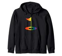 Bandiera da Golf Arcobaleno LGBTQ Pride Sports Design Golf Tee Flag Felpa con Cappuccio