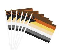 Bandiera da parata dai colori vivaci con occhielli in ottone - Bandiera dell'orgoglio LGBT Bear hood, bandiere decorative portatili resistenti allo sbiadimento per esterni, dormitori, cortili