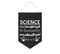 Bandiera da parete in tela con citazione ispiratrice è un bel regalo per l'umanità; We Should Not Distort It Wall Art Hanging Banner Home Office Decor 25 x 38 cm Tela Banner Regali di inaugurazione