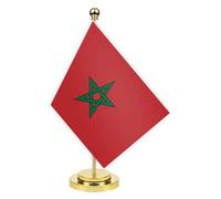 Bandiera da scrivania del Marocco, 30 cm, piccolo marocchino popolo marocchino per esterni, piccola stampa, decorazione per ufficio, casa, tavolo da scrivania Morocco