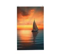 Bandiera da spiaggia al tramonto 3 x 1,5 m verticale doppia faccia bandiera da giardino esterna bandiera per casa divertente festa banner segno decorazione domestica bandiere da giardino per poster da