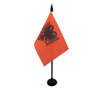 BANDIERA DA TAVOLO ALBANIA 15x10cm - PICCOLA BANDIERINA ALBANESE 10 x 15 cm - AZ FLAG