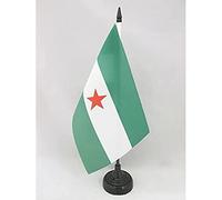 BANDIERA DA TAVOLO ANDALUSIA ARBONAIDA 21x14cm - PICCOLA BANDIERINA ANDALUCÍA INDEPENDENTISTA 14 x 21 cm - AZ FLAG