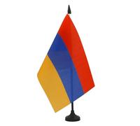 BANDIERA DA TAVOLO ARMENIA 21x14cm - PICCOLA BANDIERINA ARMENA 14 x 21 cm - AZ FLAG