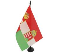 BANDIERA DA TAVOLO AUSTRIA-UNGHERIA 1867-1918 21x14cm - PICCOLA BANDIERINA IMPERO AUSTRO-UNGARICO 14 x 21 cm - AZ FLAG