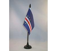 BANDIERA DA TAVOLO CAPO VERDE 15x10cm - PICCOLA BANDIERINA CAPOVERDIANA 10 x 15 cm - AZ FLAG