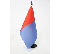 AZ FLAG Bandiera Da Tavolo Catania 21x14 cm - Piccola Bandierina Catania In Sicilia 14 x 21 cm