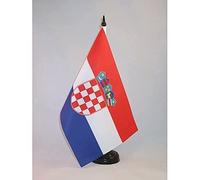 AZ FLAG Bandiera Da Tavolo Croazia 21x14 cm - Piccola Bandierina Croata 14 x 21 cm