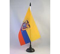 BANDIERA DA TAVOLO ECUADOR 21x14cm - PICCOLA BANDIERINA ECUADOREGNA 14 x 21 cm - AZ FLAG