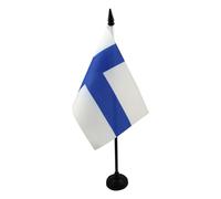 BANDIERA DA TAVOLO FINLANDIA 15x10cm - PICCOLA BANDIERINA FINLANDESE 10 x 15 cm - AZ FLAG